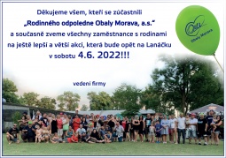 Rodinné odpoledne Obaly Morava, a.s